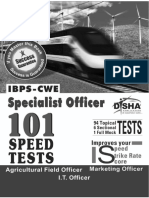 101 Speed Tests for IBPS CWE Bank Specialist Officer Exam with Success Guarantee .pdf
