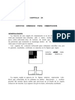 4 Zapatas Armadas para Cimentación