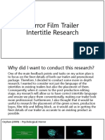 Horror Film Trailer Intertile Research