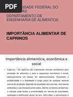 Importância Alimentar de animais de corte
