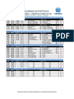 Programa de Partidos Conmebol Libertadores 2018