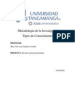 Tipos de Conocimientos