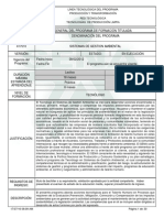 Infome Programa de Formación Titulada Sga