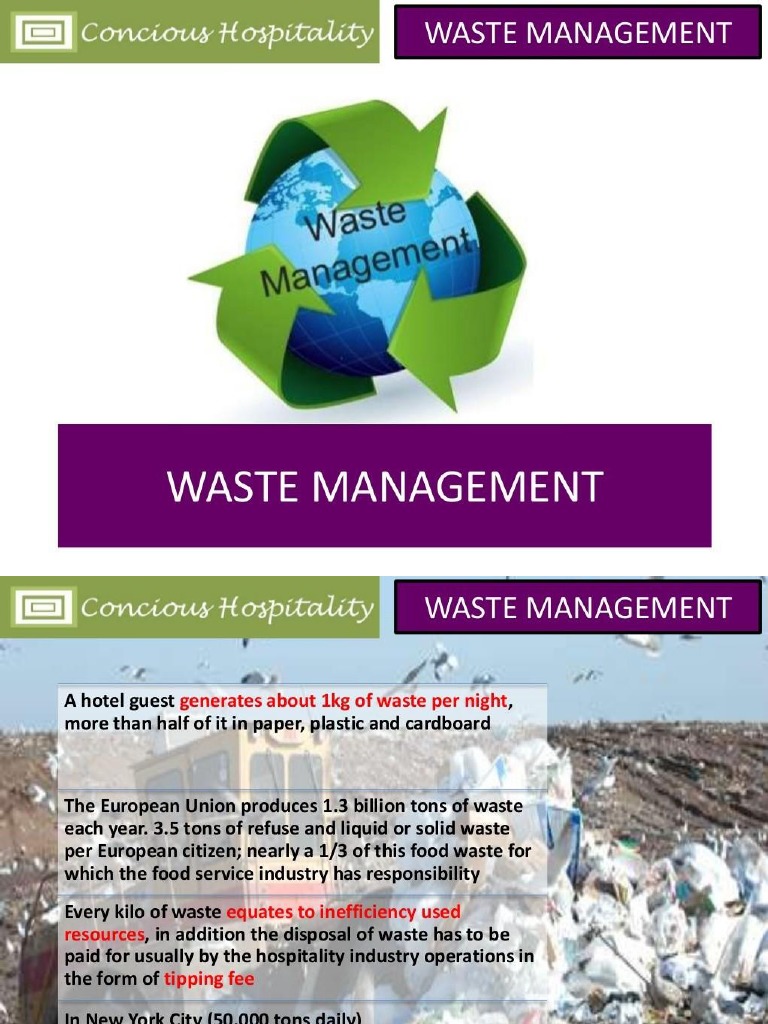 Waste Management in Hospitality PDF