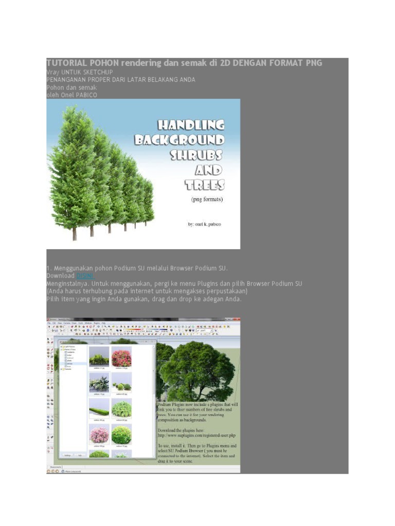 Tutorial Pohon Rendering Dan Semak Di 2d Dengan Format Png