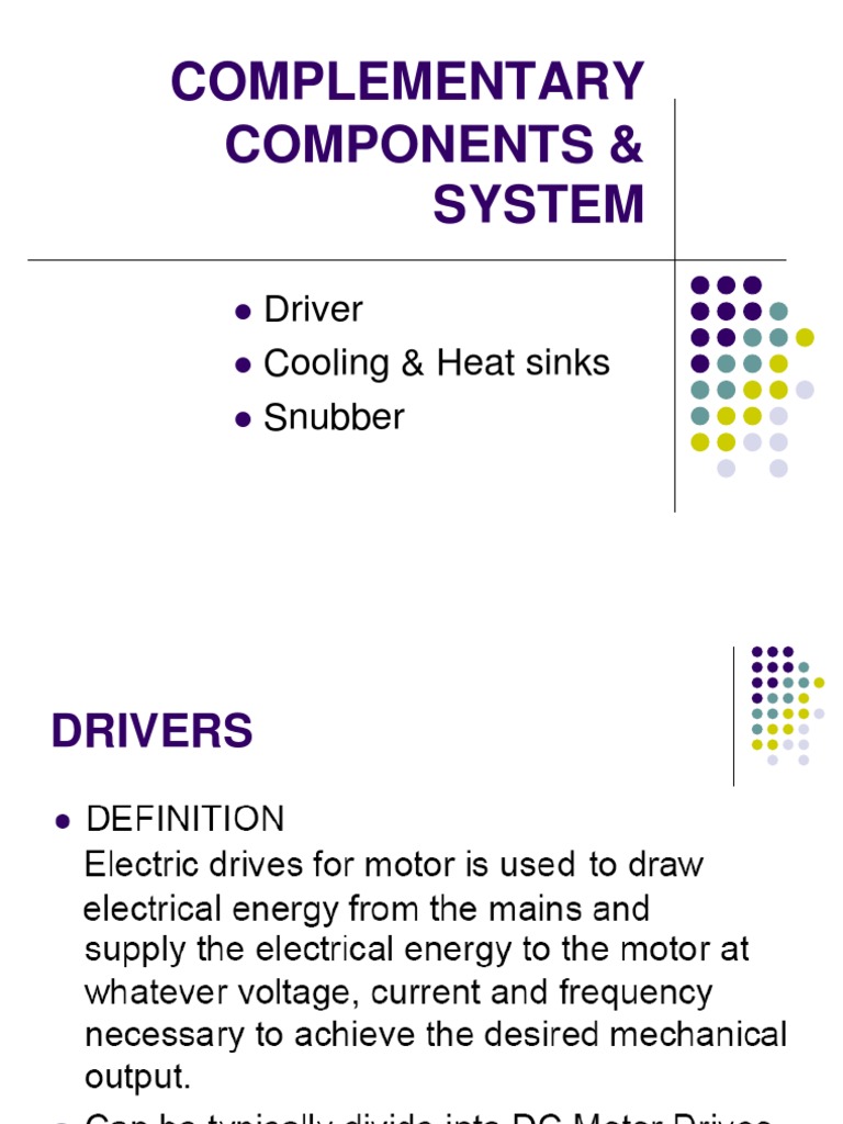 Motor Drive System Components Guide | PDF