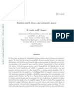 Caselle, M. E.A. - Random Matrix Theory and Symmetric Spaces - 2004, 162s