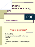 The Indian Contract Act (Ica), 1872: Ananya Mohapatra