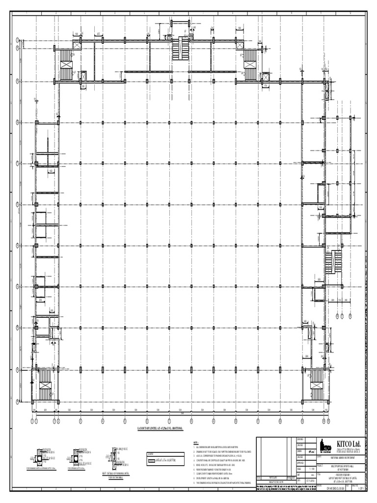 Lintel Layout Details at +5.25m LVL | PDF | Art Media | Components