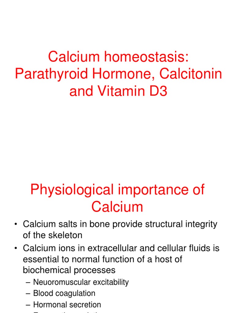 Calcium Homeostasis and Bone Physiology | PDF | Osteoblast | Calcium In ...