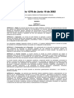 Decreto 1278-2002