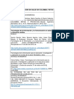 Casos de Innovación en Salud en Colombia