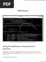 MSFvenom Metasploit Unleashed Level 1