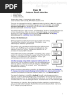 Class 11: Jump and Branch Instructions