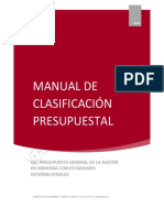Manual de Clasificación Presupuestal 18