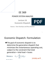 Lecture - 16 Economic Dispatch