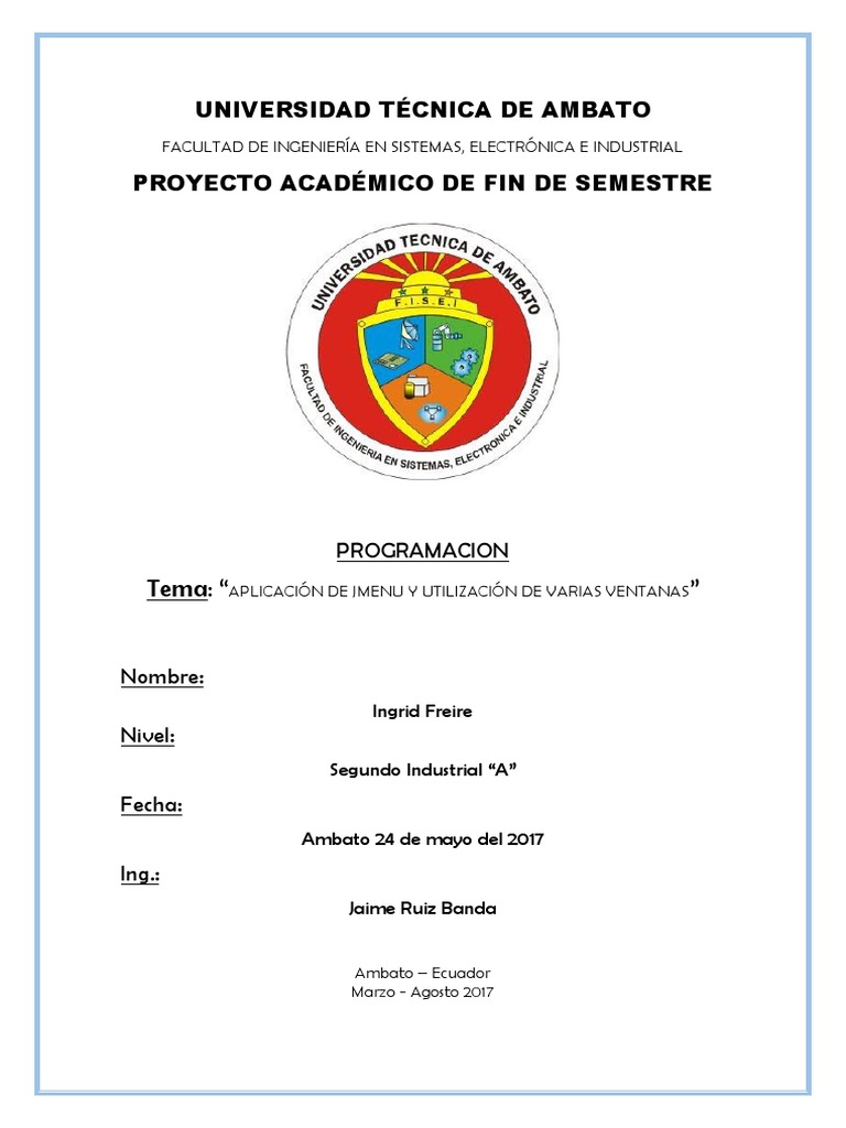 Menu Y Ventanas En Java Pdf Ventana Informática Java Lenguaje