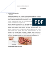 LP Apendiksitis Anik Pre Dan Post Operasi