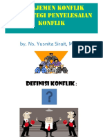 Manajemen Konflik & Strategi Penyelesaian Koflik