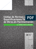Codigo Normas Especificaciones Tecnicas de Obras de Pavimentacion PDF