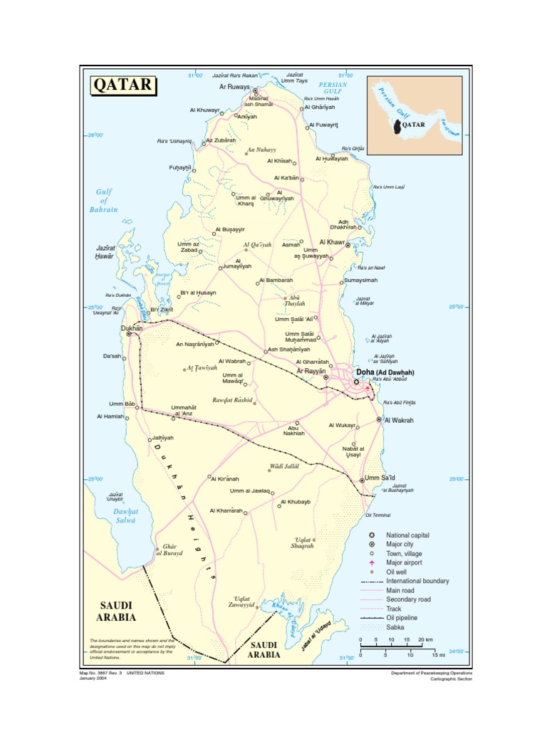 Qatar Map PDF | PDF