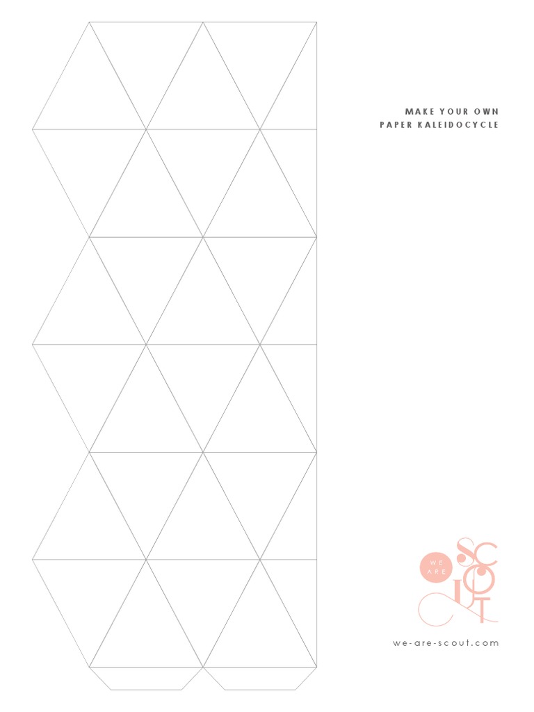 Printable Kaleidocycle OUTLINE | PDF