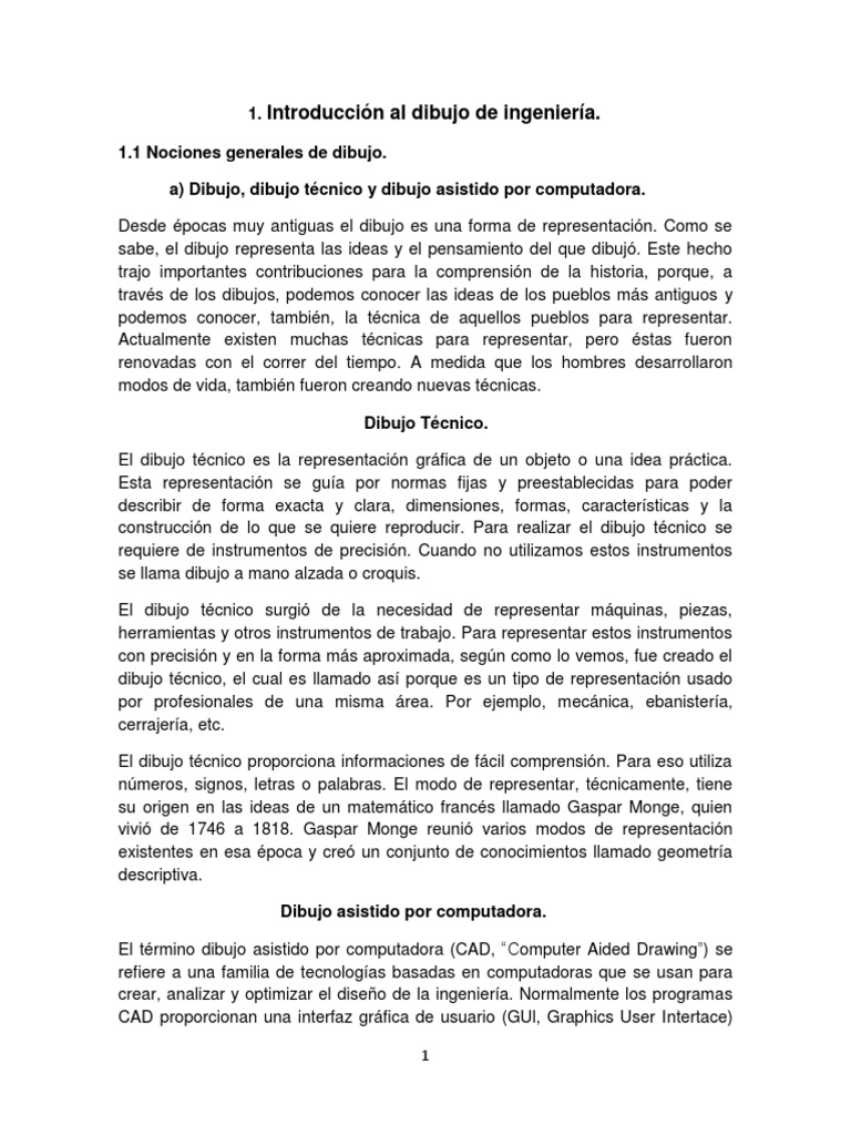 Introduccion Al Dibujo de Ingenieria, PDF, Dibujo