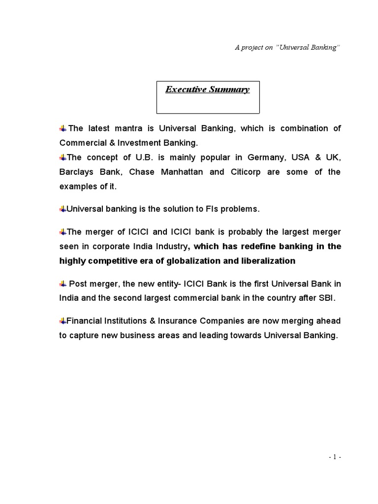 Universal Banking Evolution | PDF | Banks | Glass–Steagall Legislation
