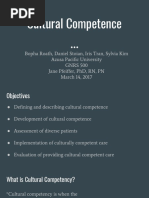 Cultural Competence