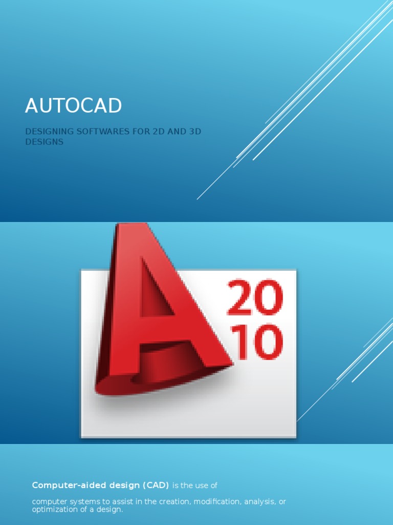 Autocad: Designing Softwares For 2D and 3D Designs | PDF | Art