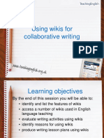 Using Wikis For Collaborative Writing