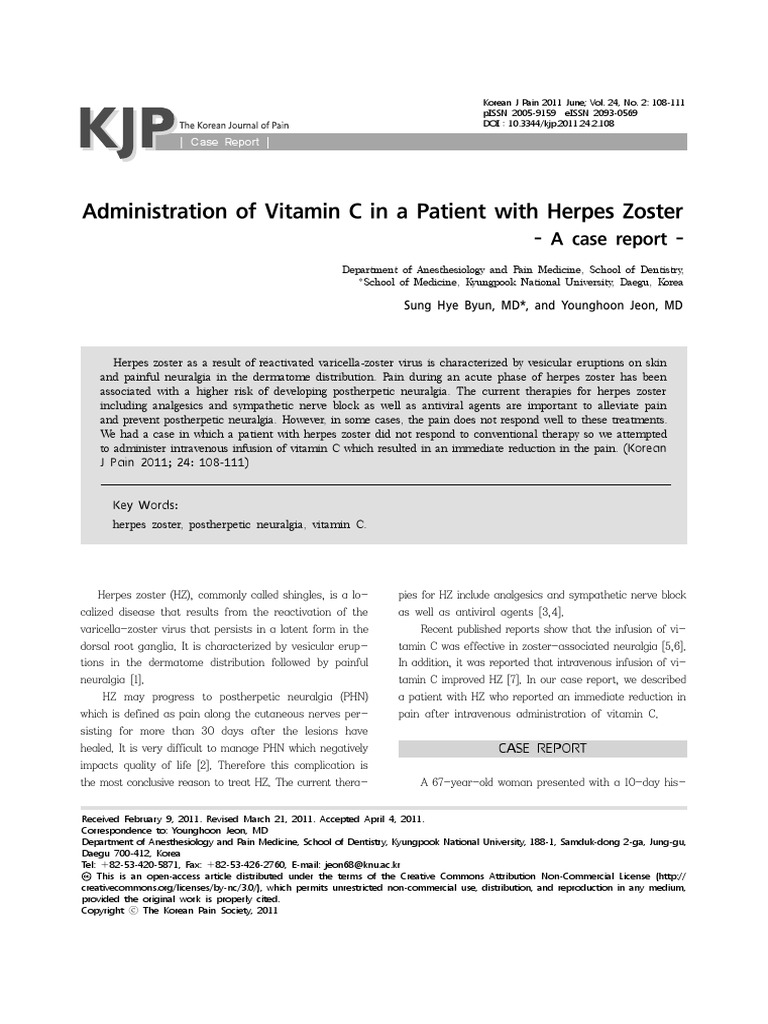 Vit C Byun PDF Pain Symptoms And Signs General