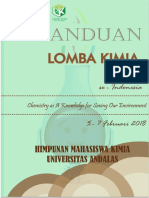 Panduan Lomba Kimia Xxii Se-Indonesia