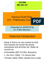 Viscous Fluid Flow Ch1-Preliminary Concepts: Kfupm ME 532-151