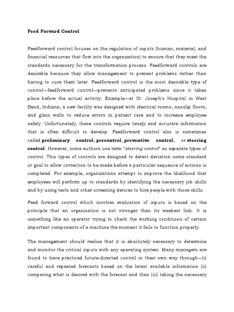 Feedback Control PDF Control System Feedback