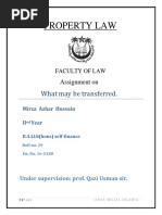 Transfer of property act.