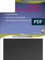 Chap 1 - Creativity and Business