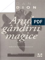 Anul Gandirii Magice - Joan Didion Partiala