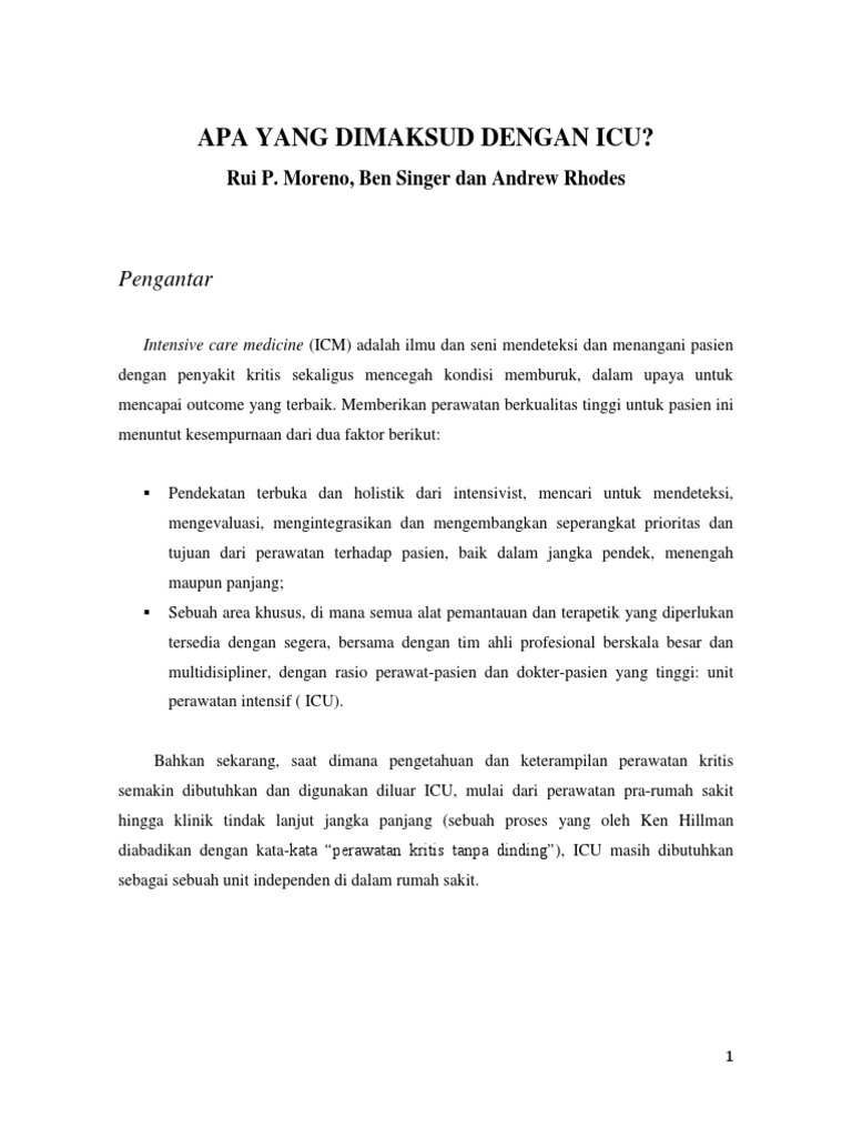 Apa Yang Dimaksud Dengan Icu Apa Yang Dimaksud Dengan Icu