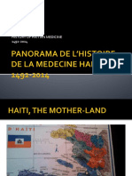Panorama de l’Histoire de La Medecine Haitienne
