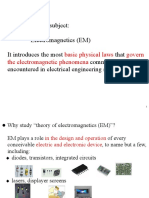 EE2001D Introduction - Electromagnetism 