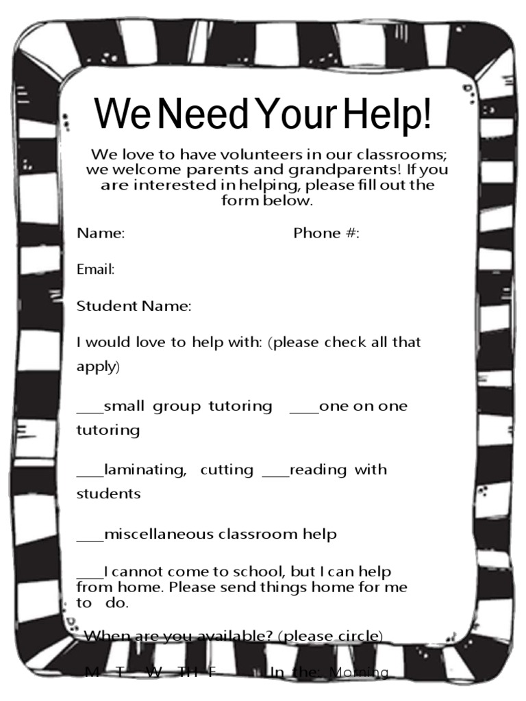 We Need Your Help!: Morning | PDF | Social Science