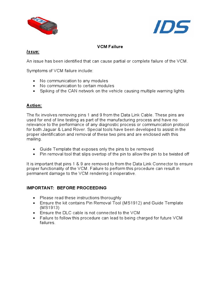 VCM Failure | PDF