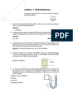 Guia de Hidrostática e Hidrodinámica