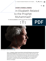 Is Queen Elizabeth Related To The Prophet Muhammad? - History in The Headlines