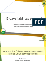 Bioavailabilitas Per Oral: Tradition of Excellence Tradition of Excellence