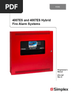 4007ES and 4007ES Hybrid Fire Alarm Systems: Programmer's Manual 579-1167 Rev. D