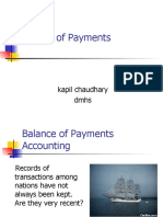 Balance of Payments: Kapil Chaudhary Dmhs