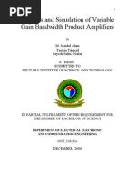 Download Analysis and Simulation of Variable Gain Bandwidth Product by MMaidul Islam SN37642304 doc pdf