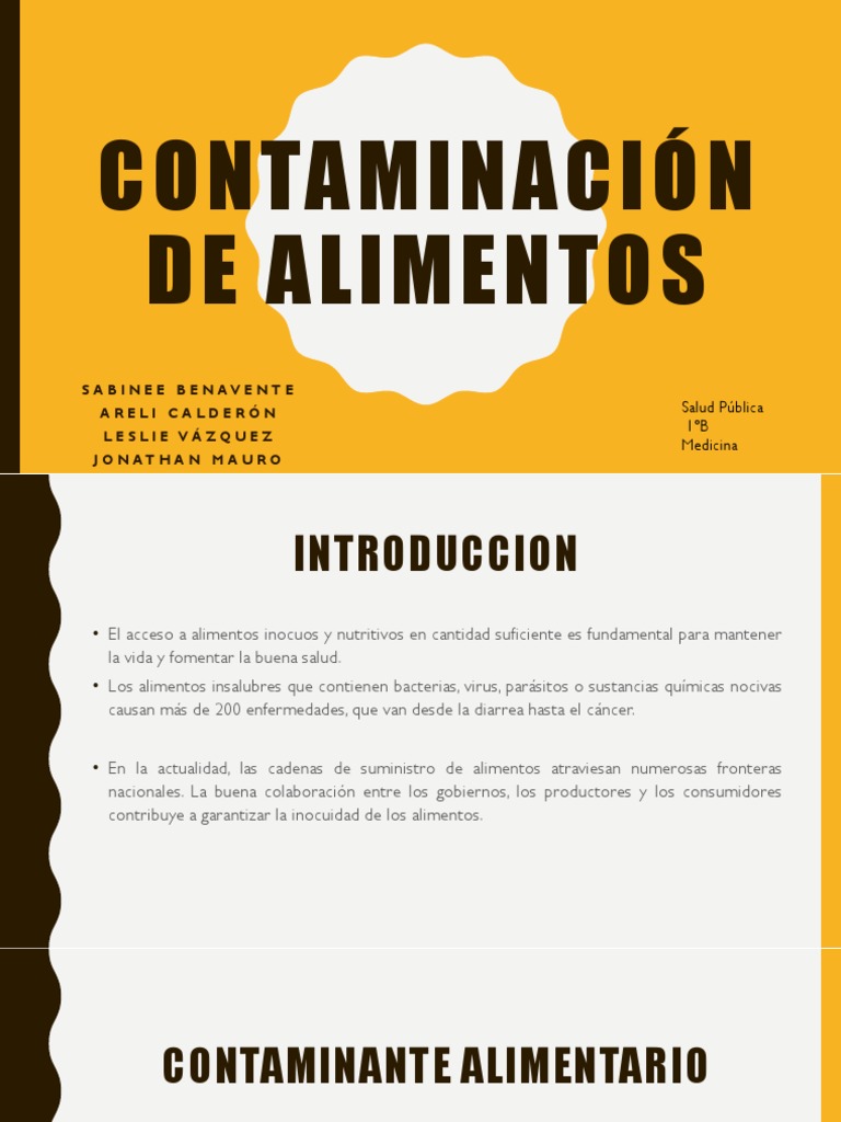 Prevención de Contaminación Alimentaria | PDF | Alimentos | Ciencias de ...